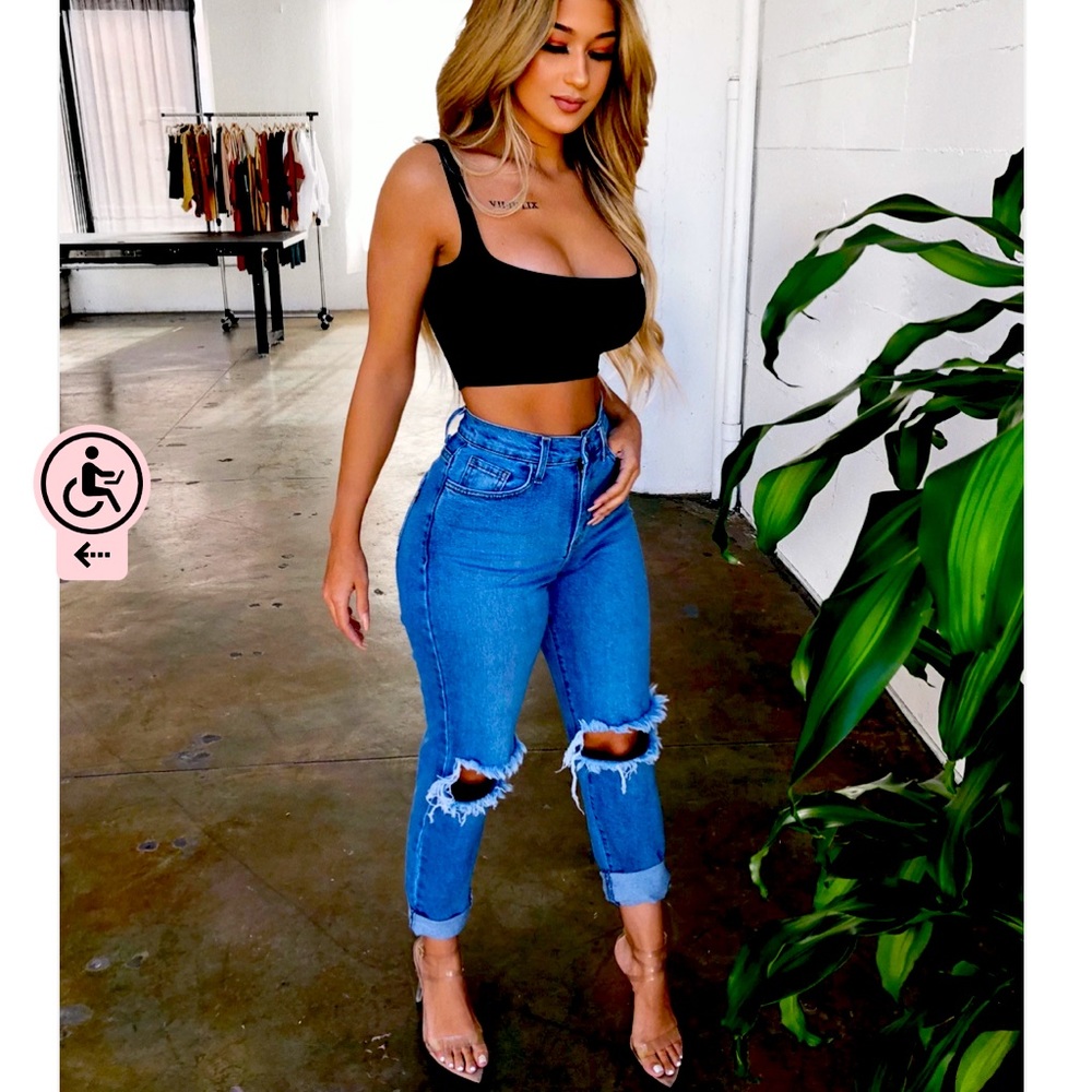 OOTDFash Steven High Rise Mom Jeans